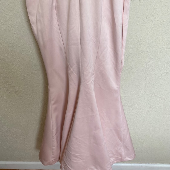 House of CB Violette‎ blush satin fishtail dress/gown maxi size NWOT Size S - Picture 16 of 16